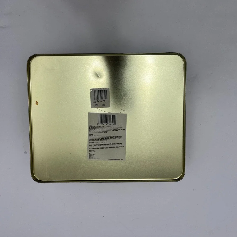 Vtg Coca-Cola 50th Anniversary Advertising Collectible‎ Tin Photo Box W/ Window